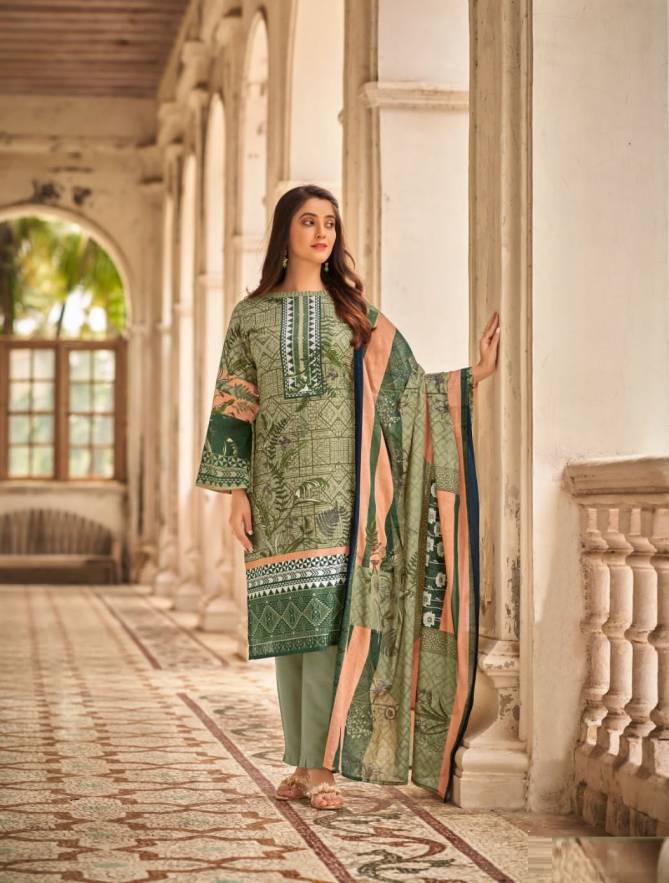 Gulmohar 26 By Ishaal Karachi Cotton Dress Material Catalog